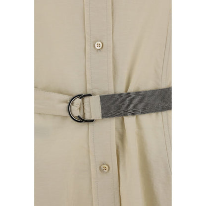 Brunello Cucinelli Robe longue en coton
