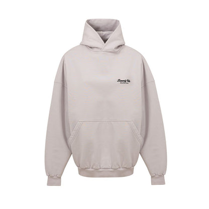 Sweat à capuche en coton gris Balenciaga
