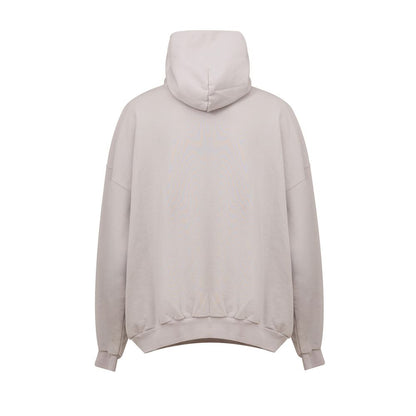 Sweat à capuche en coton gris Balenciaga