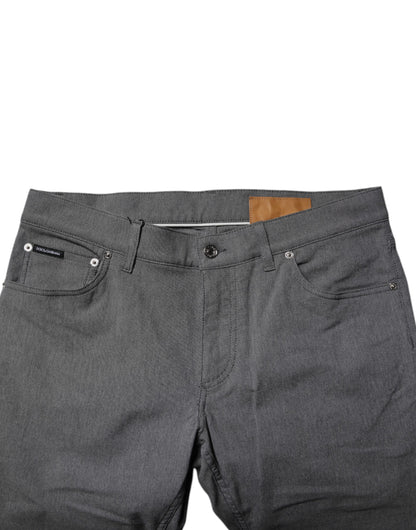 Jean skinny en coton stretch gris Dolce &amp; Gabbana