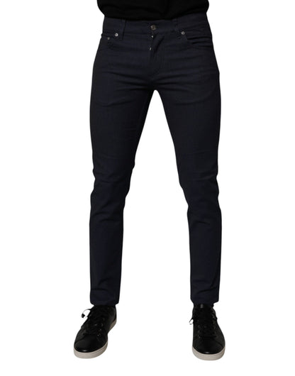 Jean skinny en coton stretch bleu foncé Dolce &amp; Gabbana