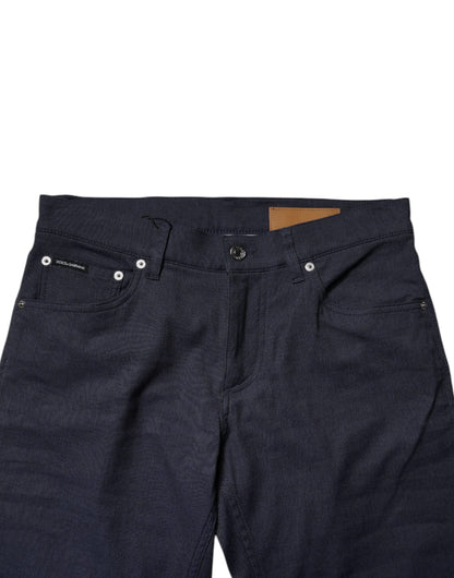Jean skinny en coton stretch bleu foncé Dolce &amp; Gabbana