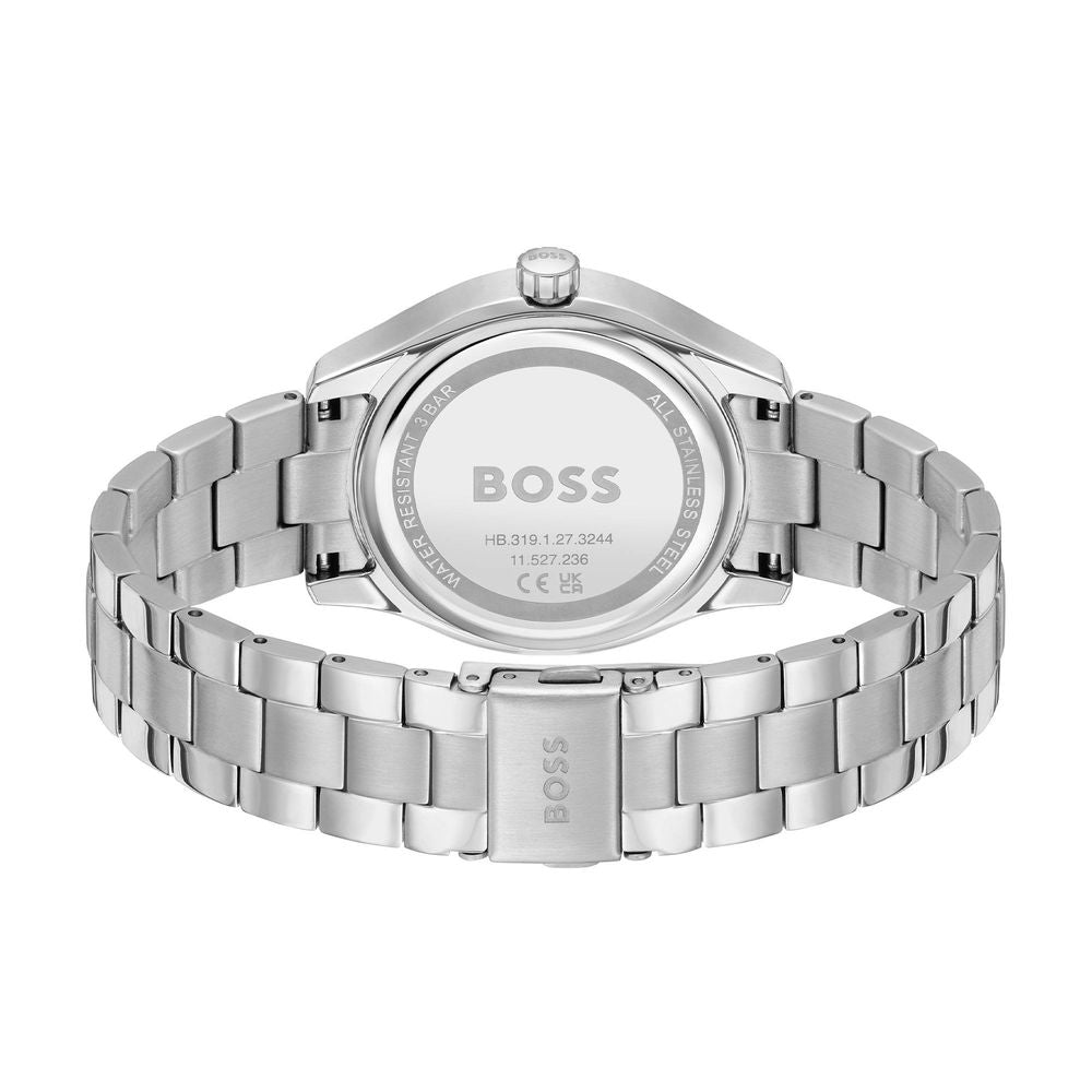 Montre en acier inoxydable argenté