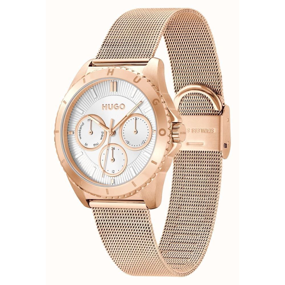 Montre en acier inoxydable doré