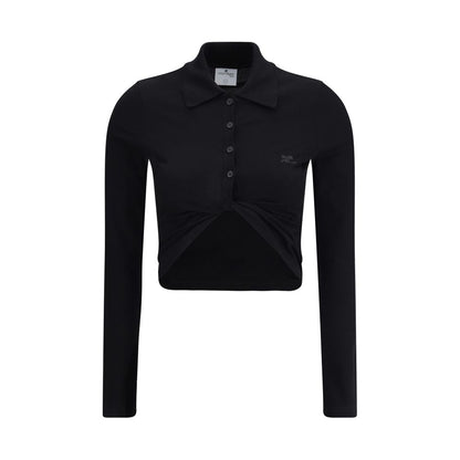 Polo Courrèges avec détail torsadé