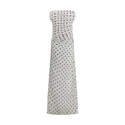 Jacquemus Rita Pois langes Kleid