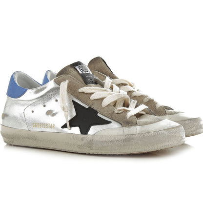 Golden Goose Grauer Sneaker aus Kalbsleder