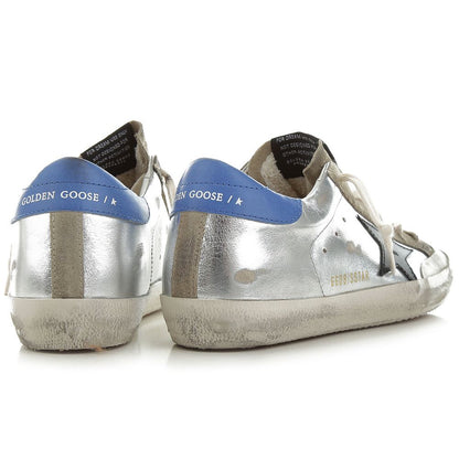 Golden Goose Grauer Sneaker aus Kalbsleder