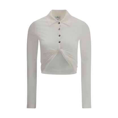 Polo Courrèges avec détail torsadé