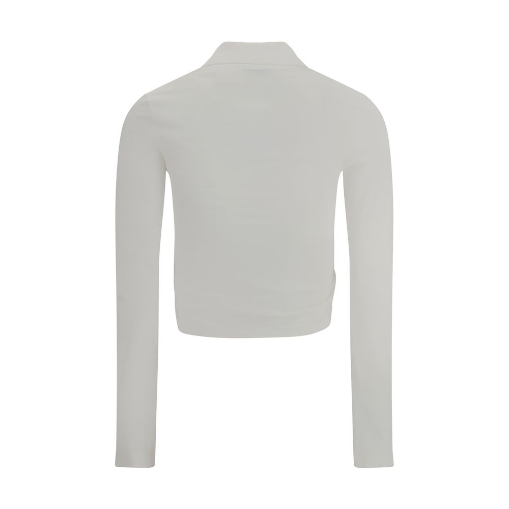 Polo Courrèges avec détail torsadé