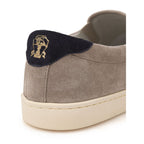 Beige Leather Sneaker
