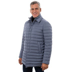 Blue Polyester Jackets & Coat