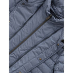Blue Polyester Jackets & Coat
