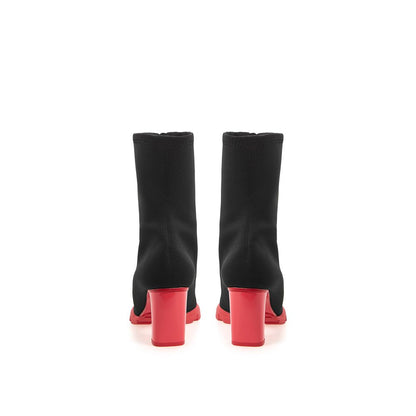 Bottes en néoprène noires Alexander McQueen