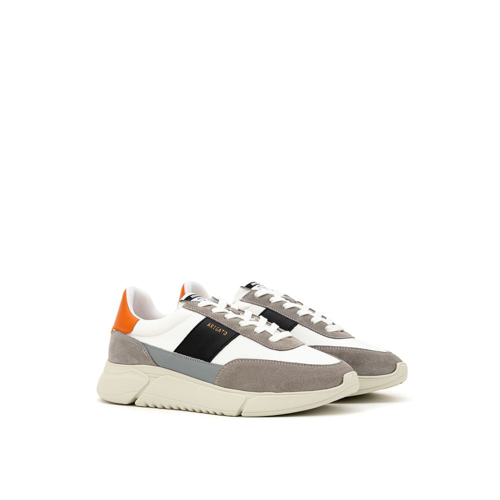 Axel Arigato Zweifarbiger Sneaker aus Stoff und Leder