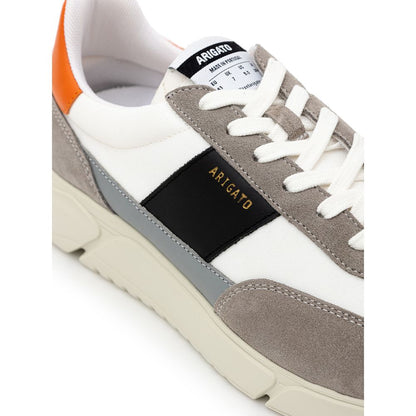 Axel Arigato Zweifarbiger Sneaker aus Stoff und Leder