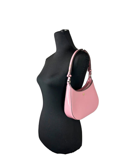 Tory Burch Patent Emerson Kleine Umhängetasche Pink