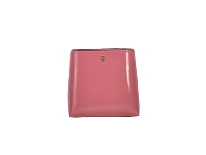 Petit sac seau verni Emerson de Tory Burch, rose