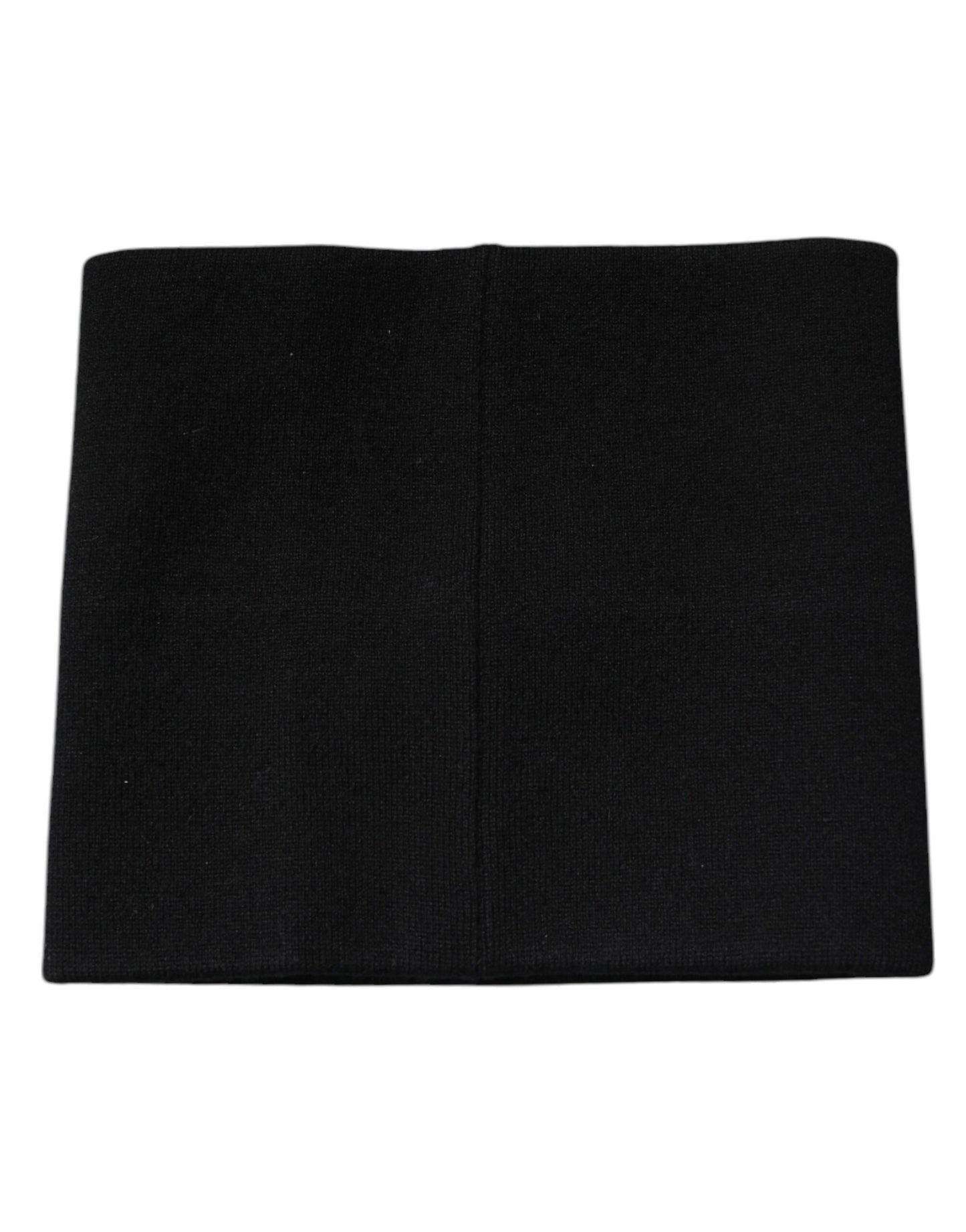 Foulard carré en cachemire noir Dolce &amp; Gabbana