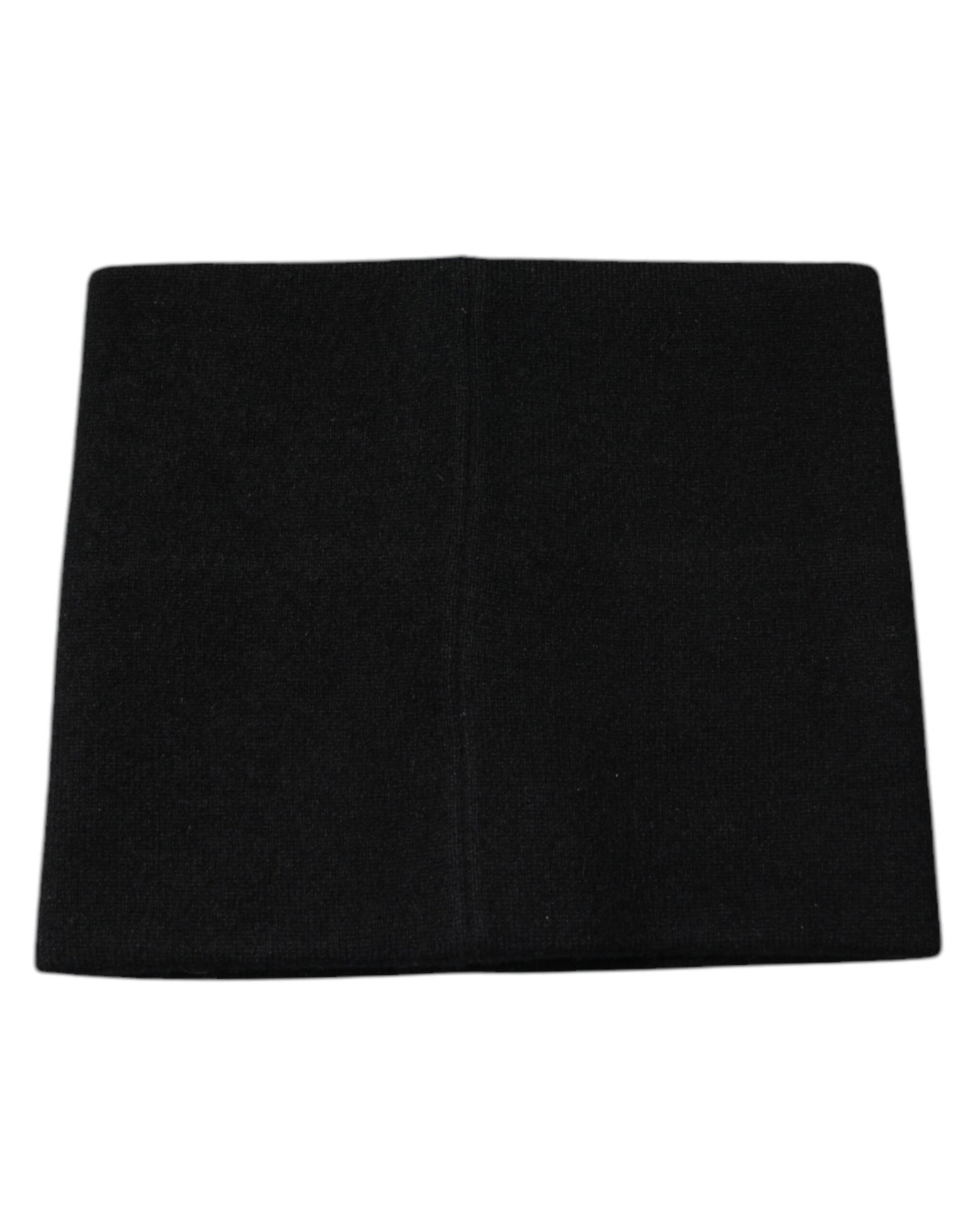 Foulard carré en cachemire noir Dolce &amp; Gabbana avec logo DG