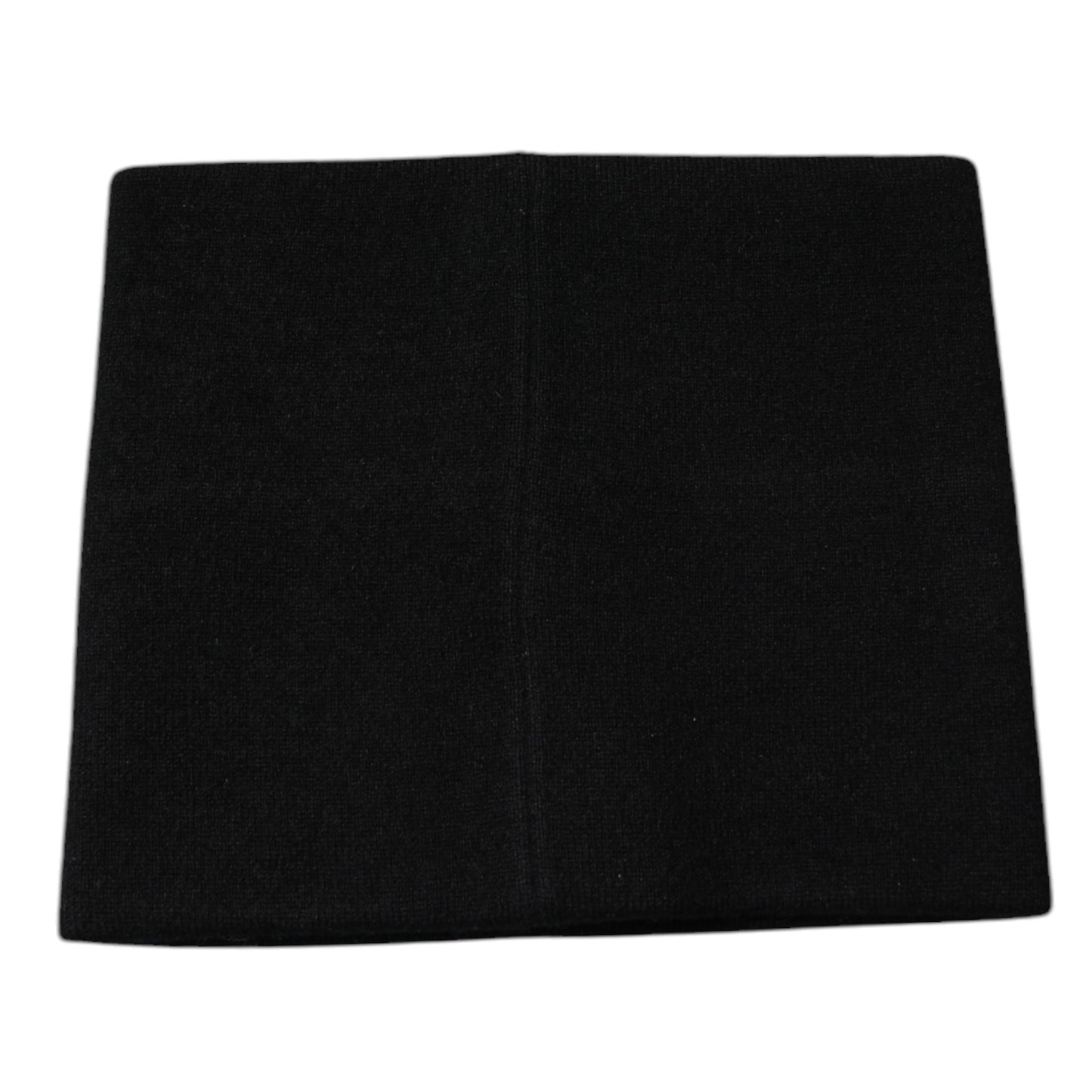 Foulard carré en cachemire noir Dolce &amp; Gabbana avec logo DG