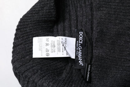 Foulard cache-cou en cachemire noir Dolce &amp; Gabbana