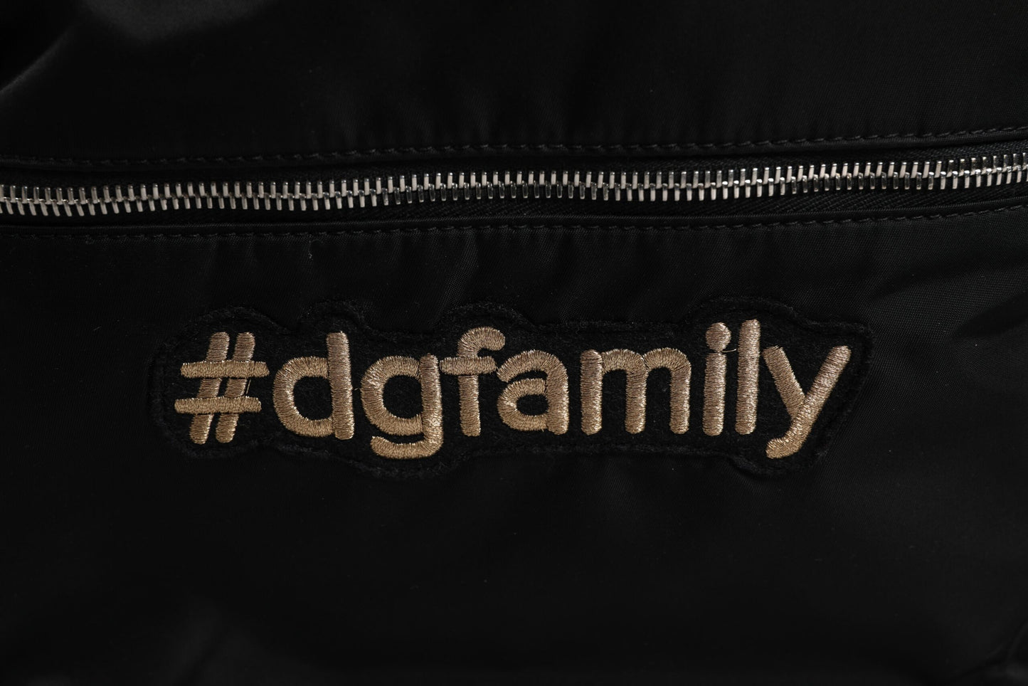 Sac à dos Dolce &amp; Gabbana en nylon noir #DGFAMILY orné de strass VULCANO