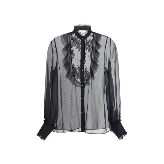 Valentino Chiffonhemd