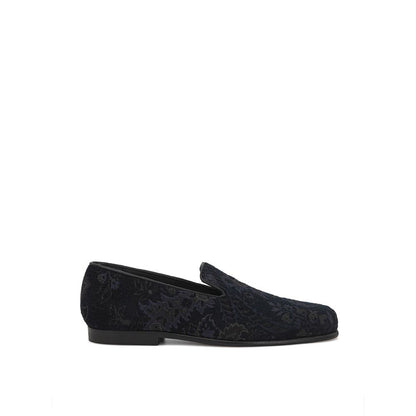 Etro Slip-On-Loafer aus blauem Leder