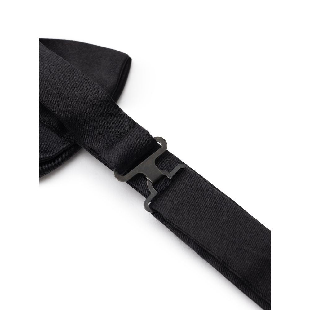 Dolce & Gabbana Black Silk Bowty