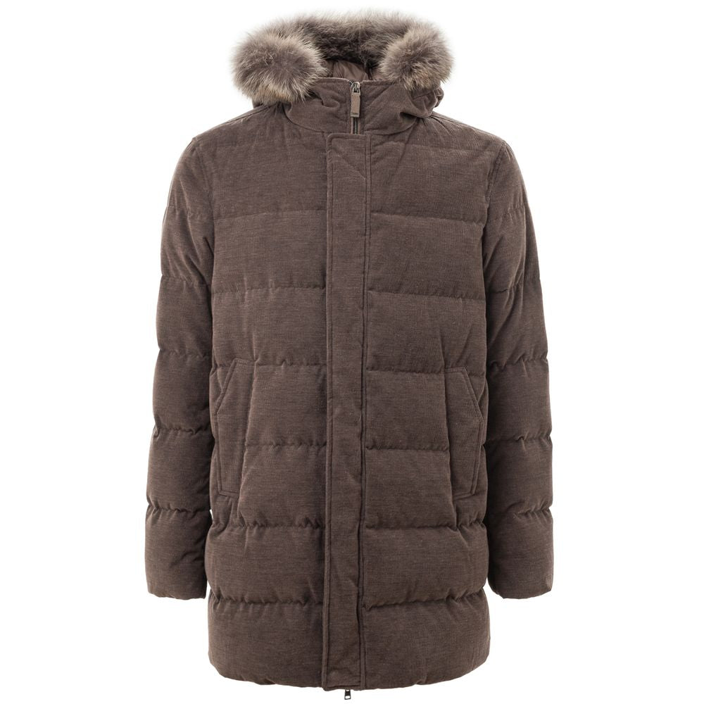 Vestes et manteaux en coton marron Herno