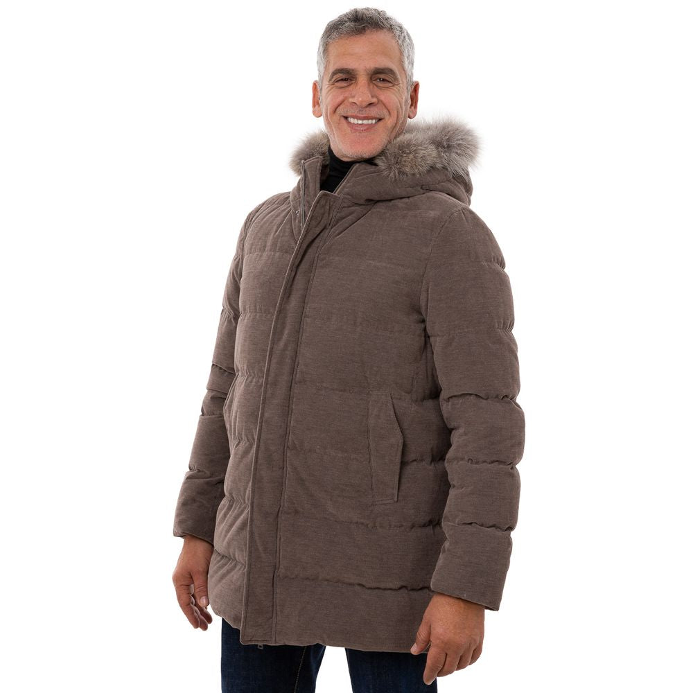 Vestes et manteaux en coton marron Herno