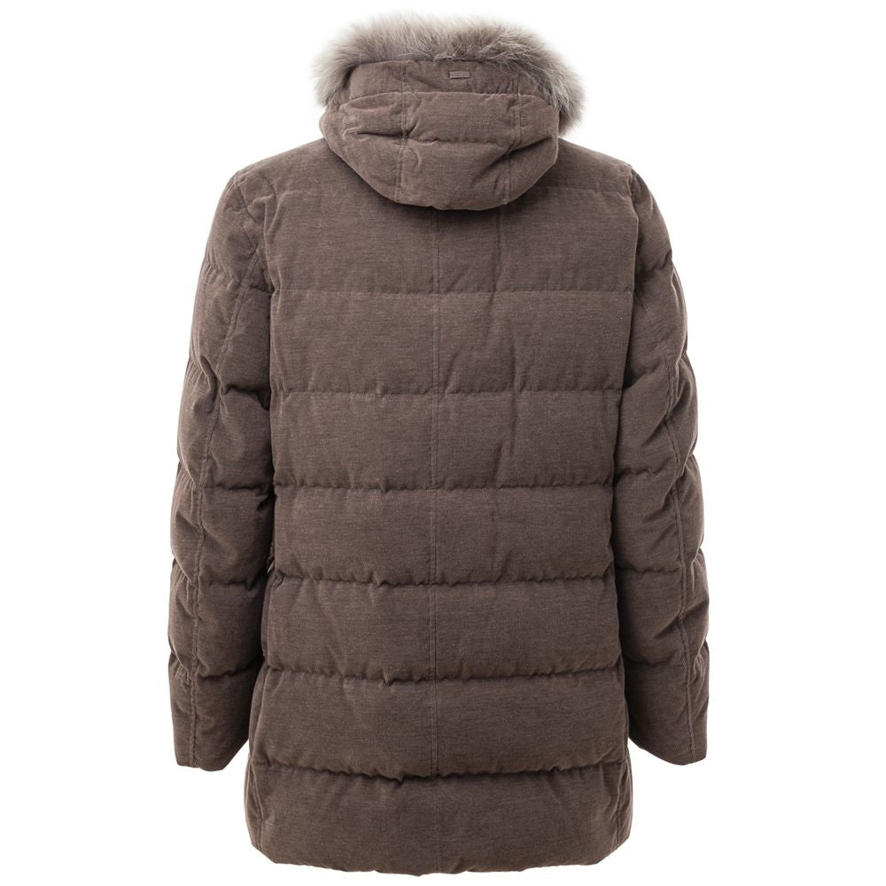 Vestes et manteaux en coton marron Herno