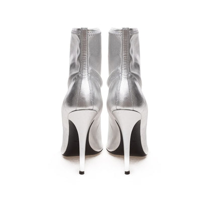 Giuseppe Zanotti Grauer Lederstiefel