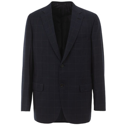 Blazer en laine bleu Brioni