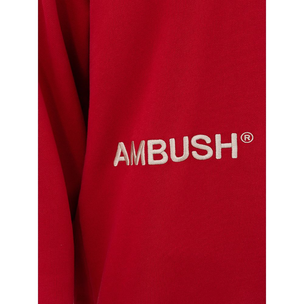 Pull en coton rouge surélevé Ambush