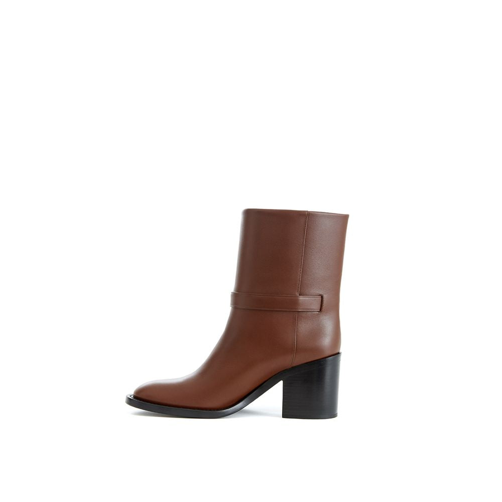 Botte en cuir marron