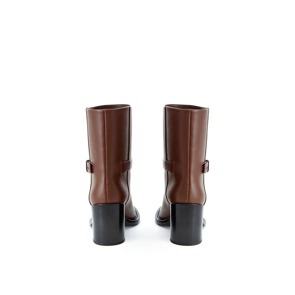 Botte en cuir marron