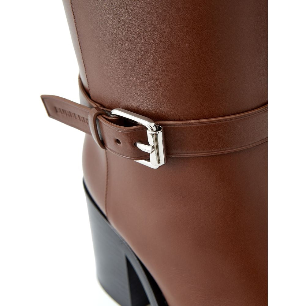 Botte en cuir marron