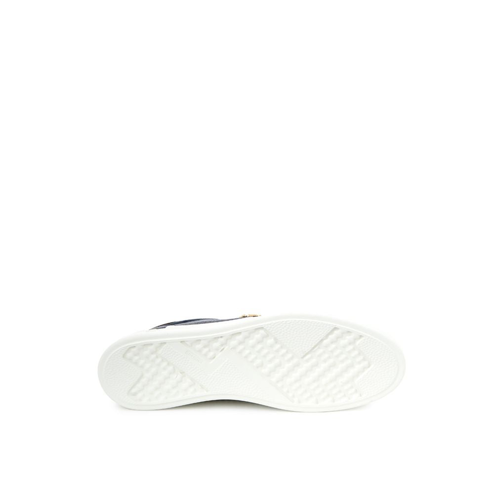 Blauer Ledersneaker von Roberto Cavalli