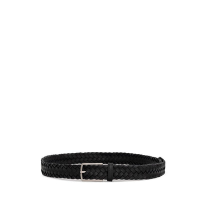 Ceinture en cuir noir Bottega Veneta