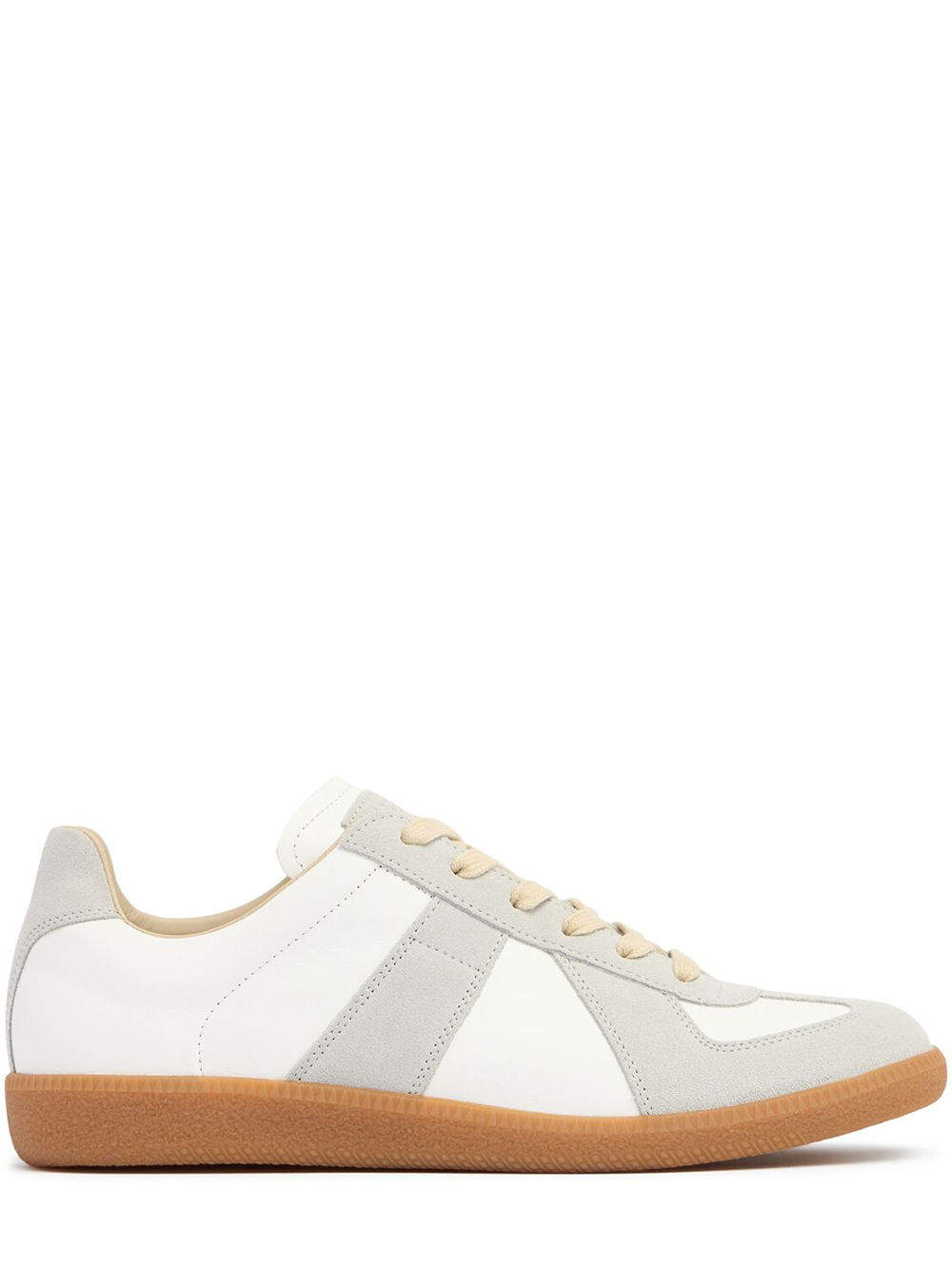 Maison Margiela Niedrige Sneakers aus Leder und Wildleder