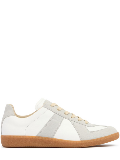 Maison Margiela Niedrige Sneakers aus Leder und Wildleder