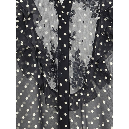Chemise en soie à pois Valentino