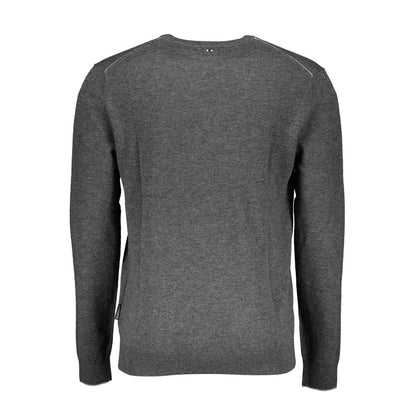 Napapijri Pull en laine gris pour hommes