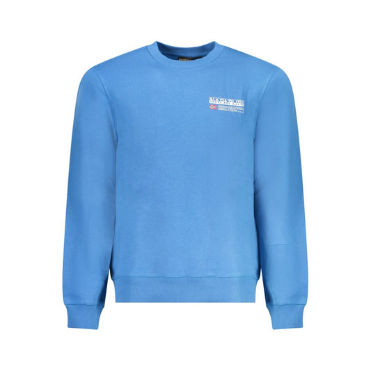 Pull Napapijri bleu clair en coton pour homme