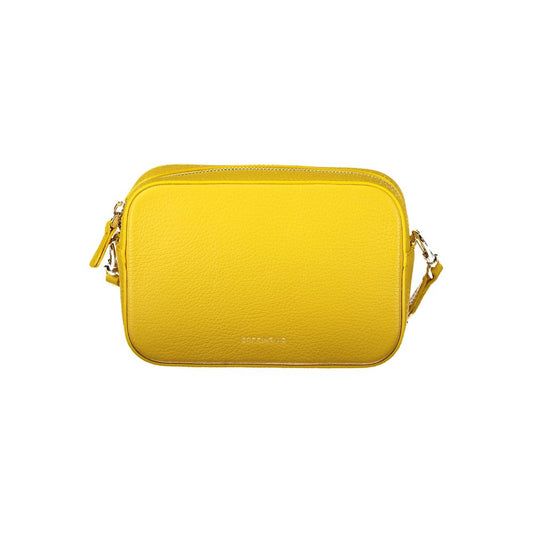 Sac à main Coccinelle en cuir jaune pour femme