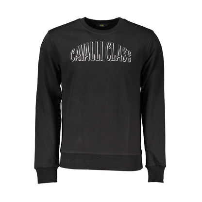 Pull Cavalli Class en coton noir pour homme