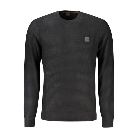 Pull en coton noir Hugo Boss pour homme