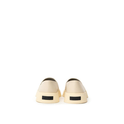 Fear Of God – Slipper aus grauem Leder